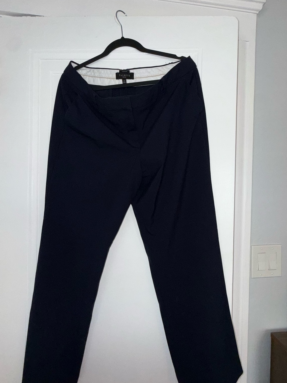Talbots Dark Navy Wide-Leg Trousers